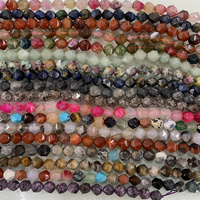 Hui Rui gros diamant 10mm perles de pierres précieuses à facettes coupe ronde perles de pierre d'agate naturelle pour la fabrication de bijoux