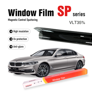 ฟิล์มเคลือบกระจกนิรภัยแบบสปัตเตอร์ริ่งคุณภาพ <span class=keywords><strong>3M</strong></span> สำหรับกระจกสี ป้องกันรอยขีดข่วน กาวนำเข้า ฟิล์มนาโน PET สปัตเตอร์ริ่ง ป้องกันรังสีอินฟราเรด 90% - Product Image 2