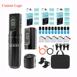 ชุดเครื่องสักไร้สายแบบชาร์จได้ พร้อมแบตเตอรี่คู่ จอ LCD สำหรับศิลปินมืออาชีพ - Product Image 2