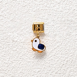 Pulsera de dijes italianos de acero inoxidable con diseño de animales pequeños y bonitos, serie de dijes italianos con efecto de goteo de aceite, ¡gran oferta! - Product Image 4