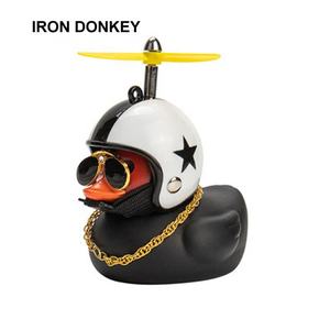 IRONDONKEY Vélo Cloche En Caoutchouc Corne Canard Vélo Accessoires Turbo Canard Casque Corne Lumière <span class=keywords><strong>Moto</strong></span> Décoratif Corne Lumière - Product Image 1