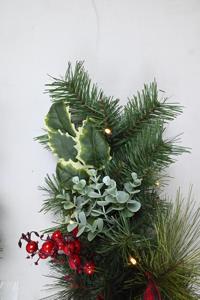 Customized 6ft Party Decor Christmas <b>Wreath</b> Garland Indoor <b>Decoration</b> Pvc Christmas Garland - Product Image 3