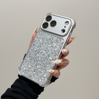 Coque de téléphone portable scintillante et élégante de style japonais et coréen pour iPhone 17 Pro Max 16 15 14 13 – Étui pour filles
