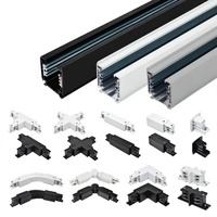 Plafonnier LED linéaire à grille 220V 3CCT RA80 180lm/W pour supermarché, éclairage sur rail en aluminium 600mm 24W ultra-plat