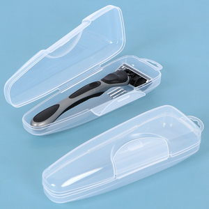 SUNSHING Manual Razor Travel Case Shaving Tool Storage Box Plastic Shaver Razor Protector Container Portable Razor Holder Case - Product Image 1