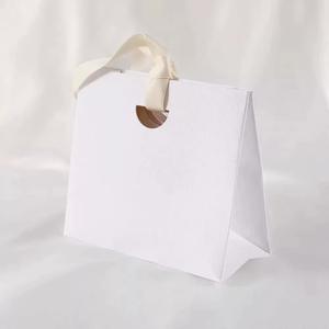 批发豪华牛皮纸袋礼品包装服装葡萄酒蜡烛工艺购物白色纸袋耐用 - Product Image 4