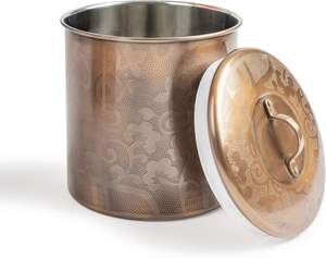 Daily Use Metal <b>Canister</b> <b>Set</b> for Dry Food Coffee Beans Tea Leaves Storage Smooth Polish Finish Kitchen Essentials - Product Image 3