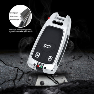 Nouvelle coque de protection pour clé de voiture en alliage de zinc pour <span class=keywords><strong>Audi</strong></span> A4 B9 A5 A6 8S 8W Q5 Q7 4M S4 S5 S7 TT TTS TFSI <span class=keywords><strong>RS</strong></span> Accessoires sans clé - Product Image 4