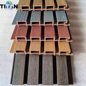 Nuevo diseño redondo Wpc <span class=keywords><strong>Panel</strong></span> de pared <span class=keywords><strong>Panel</strong></span> Fachada De Wpc 15 280 - Product Image 2