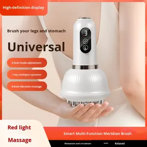2026 Neue Fabrikdirekte Kabellose Mikrostrom-Meridianbürste mit Vibration und Schabefunktion für Lymphdrainage und Ganzkörpermassage - Product Image 3