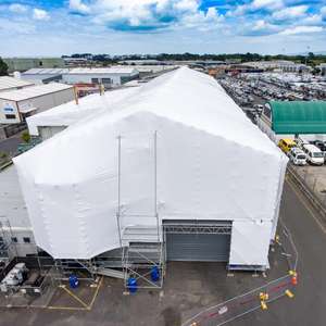 شريط حراري قابل للانكماش بسمك 9 ميل وعرض 4 بوصات بسعر المصنع، شريط تغليف للسقالات الإنشائية، شريط إصلاح أبيض للمملكة المتحدة/أستراليا - Product Image 3