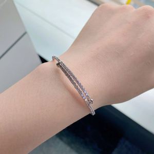 Dylam New Designer Fine Jewelry 18K <b>Gold</b> Plated 5A Cubic Zirconia <b>Bangle</b> Classic Tennis Bracelet Bracelets for Women - Product Image 4