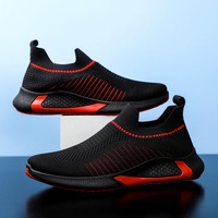 Chaussures décontractées pour hommes avec lumières LED, légères, respirantes, en mesh, à enfiler, nouvelles chaussures pour hommes