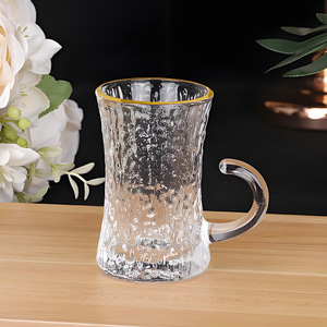 Set <span class=keywords><strong>da</strong></span> Caffè Arabo Turco del Medio Oriente con Decorazioni Dorate, Tazza <span class=keywords><strong>da</strong></span> Tè in Vetro con Piattino, Set di Tazze <span class=keywords><strong>da</strong></span> Caffè Etiopi <span class=keywords><strong>da</strong></span> 100ml - Product Image 5
