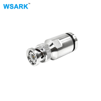Conector de Abrazadera Macho BNC Recto de Suministro de Fábrica para Cable Coaxial RF LMR300 5DFB - Conectores Rectos de Alto Rendimiento