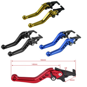 Levier de frein de moto Motorola CNC modifié rouge réglable pour freins à double disque, commande au guidon - Product Image 2