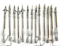 Fléchettes de pêche et fléchettes de lance-pierre en acier inoxydable de haute précision, accessoires professionnels de chasse et de tir en plein air - Argent