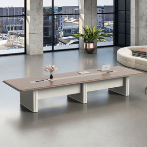 طاولة مؤتمرات مستطيلة أنيقة متينة وبسيطة مناسبة لغرف اجتماعات المؤسسات - Product Image 4