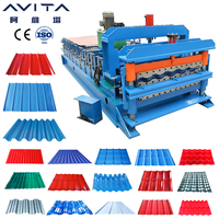 Máquina Formadora de Láminas Metálicas Corrugadas de Alta Eficiencia AVITA, Máquina Formadora de Tejas Corrugadas, Máquina Dobladora de Láminas en Frío