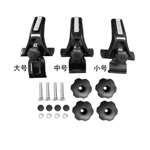 Barres transversales de toit universelles en aluminium, cadre de fenêtre réglable pour voiture sans rails latéraux pour vélo Kayak <span class=keywords><strong>Cargo</strong></span> Bagages - Product Image 4