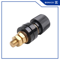 Bloque de terminales de alta corriente de 300 amperios para trabajo pesado, conector tipo banana M10, poste de unión de latón puro