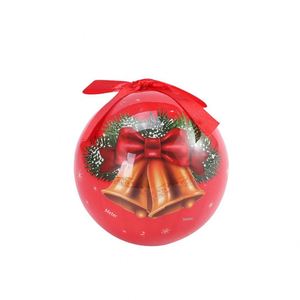 Ornements de Noël haut de gamme en boîte cadeau, Modèle 75-269, Boules en mousse peintes à motifs de Noël, Clochettes, Canes, Bas de Noël - Product Image 2