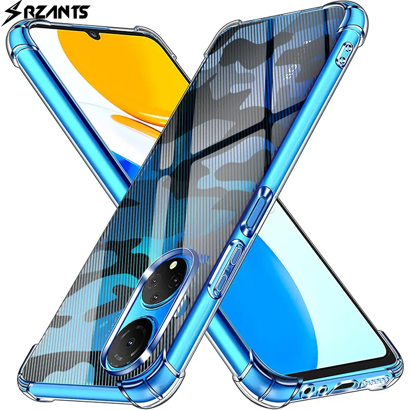 Rzants For Honor X7 4G Slim Thin Case Cover TPU Half Clear Camouflage Air Shockproof Phone Casing