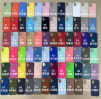 Coque en silicone 17 Pro Max rigide antichoc 17 Air 16 15 14 13 12 11 XS Max 6 7 8 Coques en silicone liquide pour Apple pour iPhone 17