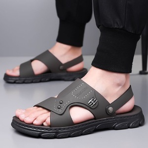 Sandalias para hombre, suela blanda, antideslizantes, resistentes al desgaste, sandalias saudíes de suela gruesa para exteriores, sandalias árabes casuales de alta gama para hombre - Product Image 3