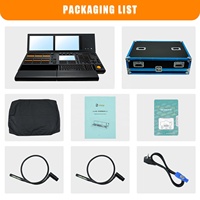 Console de contrôle de scène Ma2 Dark Horse avec Flycase, LED RGB DMX512, en alliage d'aluminium, prend en charge le variateur de lumière, garantie 1 an, indice de protection IP20
