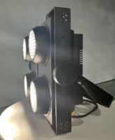 Éclairage d'audience 4 yeux 4X100W LED Stage Blinder Light Warm/Cool White Cob Projection Lights