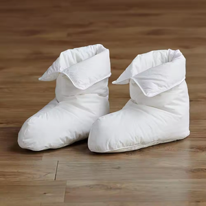 Chaussons d'intérieur ultra-légers et chauds pour l'hiver, en duvet de canard et d'oie, chaussettes en coton doux, antidérapants, pour hommes et femmes - Product Image 6