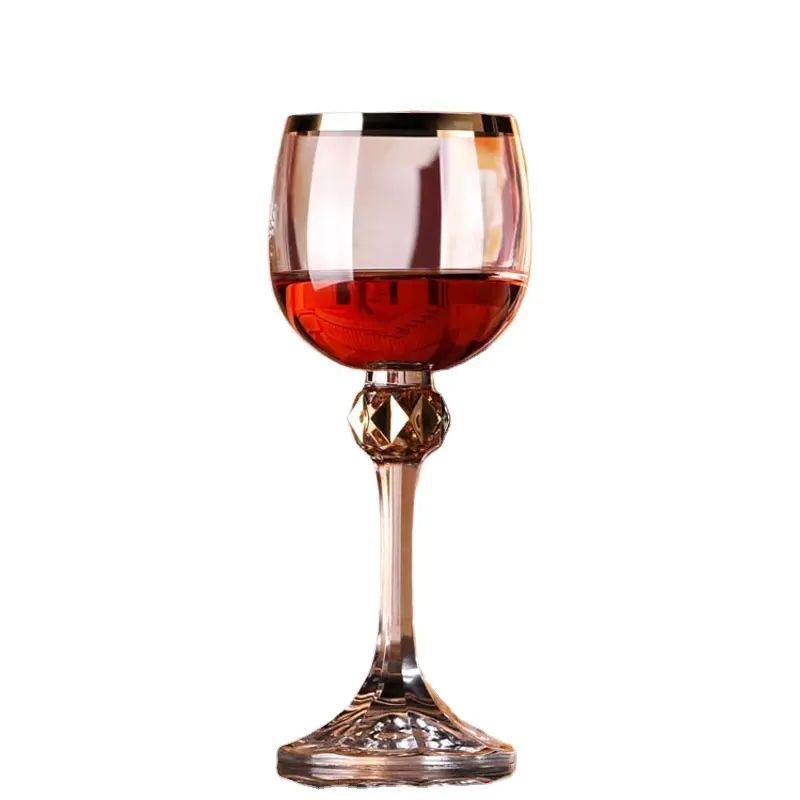 ガラスカップ鉛フリーカスタマイズ手吹きクリアクリスタル赤ワイン杯