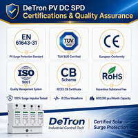Dispositif de protection contre les surtensions solaires (SPD) DC pour systèmes photovoltaïques, protection contre la foudre, 1000V 1500Vdc 40kA 60kA Type 2 pour OEM