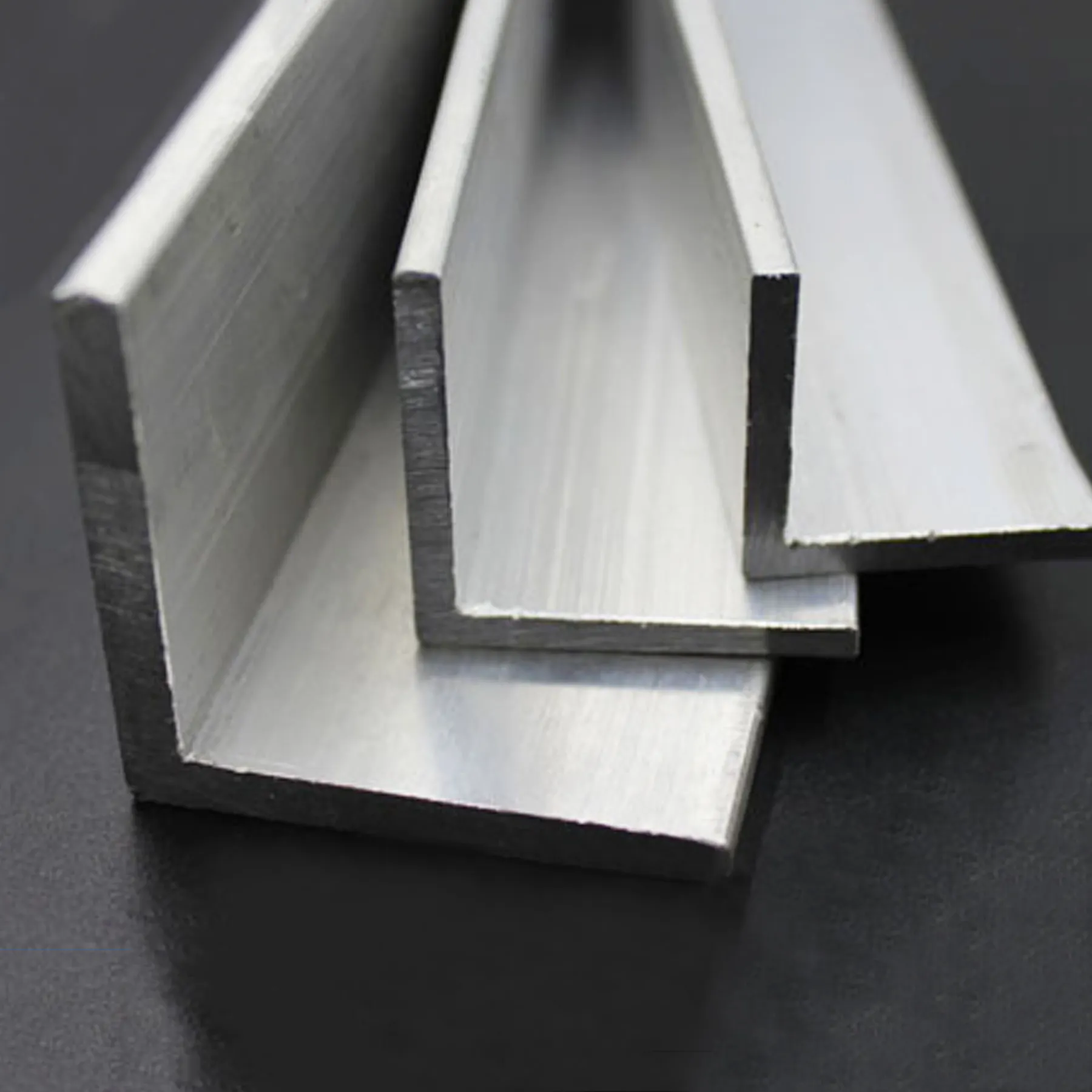 Perfil de aluminio OEM, extrusiones de ángulo de aluminio ranurado