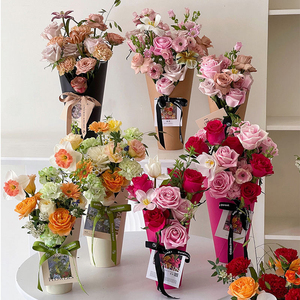 Cubo de Flores para el Día de la Madre, Caja Floral Impermeable Colorida, Caja de Regalo para Arreglos Florales y Regalos - Product Image 1