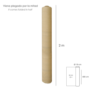 Rete Ombreggiante Beige 4.0 Metri Rotolo da 50 Metri - Product Image 2