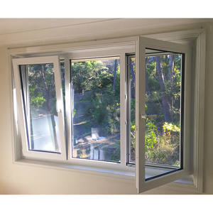 Fenêtre Upvc blanche à haute efficacité énergétique Fenêtre à <span class=keywords><strong>double</strong></span> <span class=keywords><strong>vitrage</strong></span> à grande vue personnalisée Fenêtres en <span class=keywords><strong>PVC</strong></span> inclinables et tournantes - Product Image 1