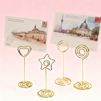 Porte-mémos en fil métallique en forme d'arbre Lerp&Tree avec pinces en forme de cœur, support d'affichage pour notes, photos et cartes, pour la décoration de bureau, de maison ou de table