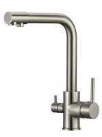 Robinets de cuisine à haute arc système d'eau de filtration amélioré pulvérisateur à tirer vers le bas sous l'évier navire purificateur à boire mélangeur 2 poignées