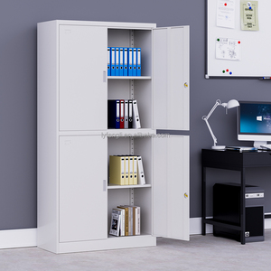Armoire de classement en acier à 2 sections verrouillable, personnalisable et durable, pour bureau, maison, cuisine, école, hôtel, hôpital, chambre, appartement, salle de sport - Product Image 4