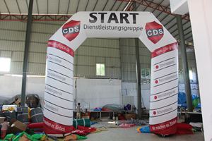 Arco inflable blanco START para eventos publicitarios al aire libre - Product Image 3