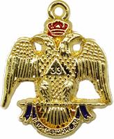 Collier de chaîne maçonnique Regalia à bas prix de haute qualité avec bijoux cadeaux artisanat en métal sculpté au 33e degré