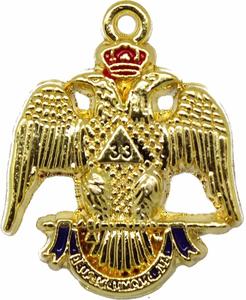 คุณภาพสูงราคาต่ําสร้อยคอโซ่ Masonic Regalia พร้อมของขวัญอัญมณี 33 องศางานฝีมือโลหะแกะสลัก - Product Image 3