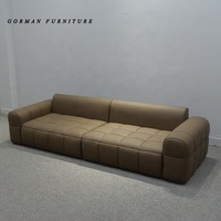 Großhandel Wohnzimmer-Sofagarnitur Dreisitzer Leder-Ecksofa Echtleder-Sofaset Wohnzimmermöbel