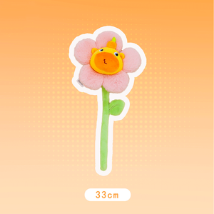 Peluche Super Douce Capybara Lulu Bouquet – Adorable Poupée Fleur en Peluche pour Petite Amie - Product Image 2