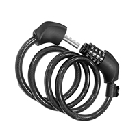 Candado de Cable Numérico Versátil de 4 Dígitos para Equipos Deportivos al Aire Libre, Incluyendo Bicicletas, Patinetes, Motocicletas y Equipo de Seguridad