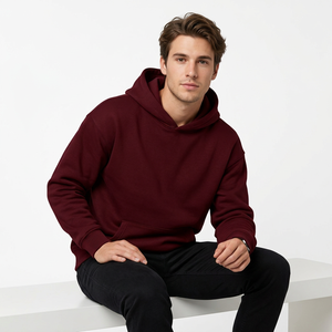 WX722014 Unisex Custom Solid Digital <b>Printed</b> Logo 100% Cotton <b>Extra</b> <b>Large</b> Hooded Autumn Casual Sports Hoodie - Product Image 4