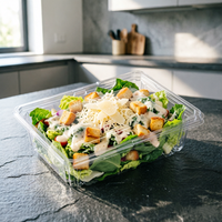 Boîte alimentaire en plastique avec couvercle, emballage agricole anti-buée pour fruits et légumes frais, boîte à salade