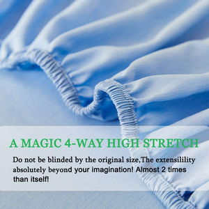 100% tre tấm ga trải giường làm mát 1800 chủ đề đếm tấm 4 Mảnh đặt 16 inch sâu túi, bộ đồ giường siêu mềm mượt mịn - Product Image 5